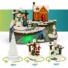 giostrina-villaggio-natale-360 Decorazione natalizia 3 modelli con luci colorate e personaggi rotanti 360°