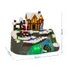 giostrina-villaggio-natale-misure Villaggio natalizio con luci LED misure 21x15x15 cm perfetto per decorazioni