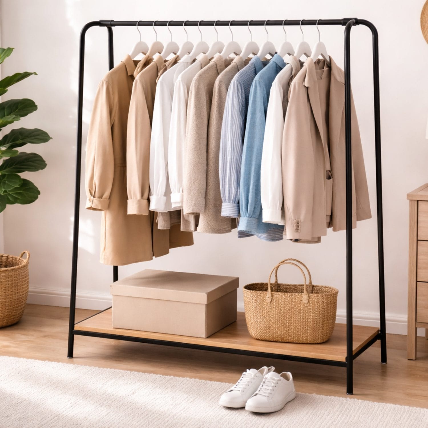 Grucce in legno bianche per giacche camicie e abiti appendiabiti armadio