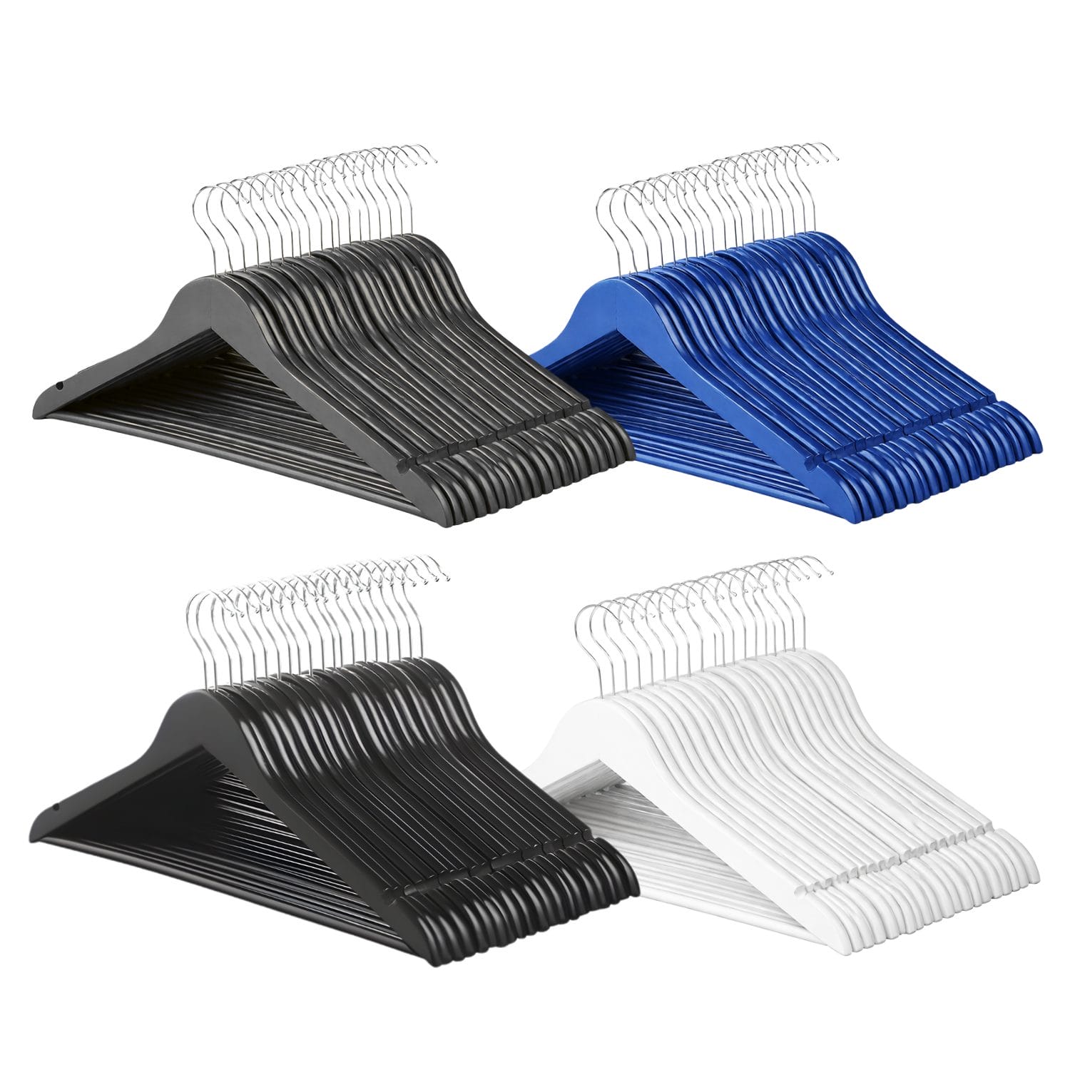 Set grucce in legno colori assortiti per armadio guardaroba