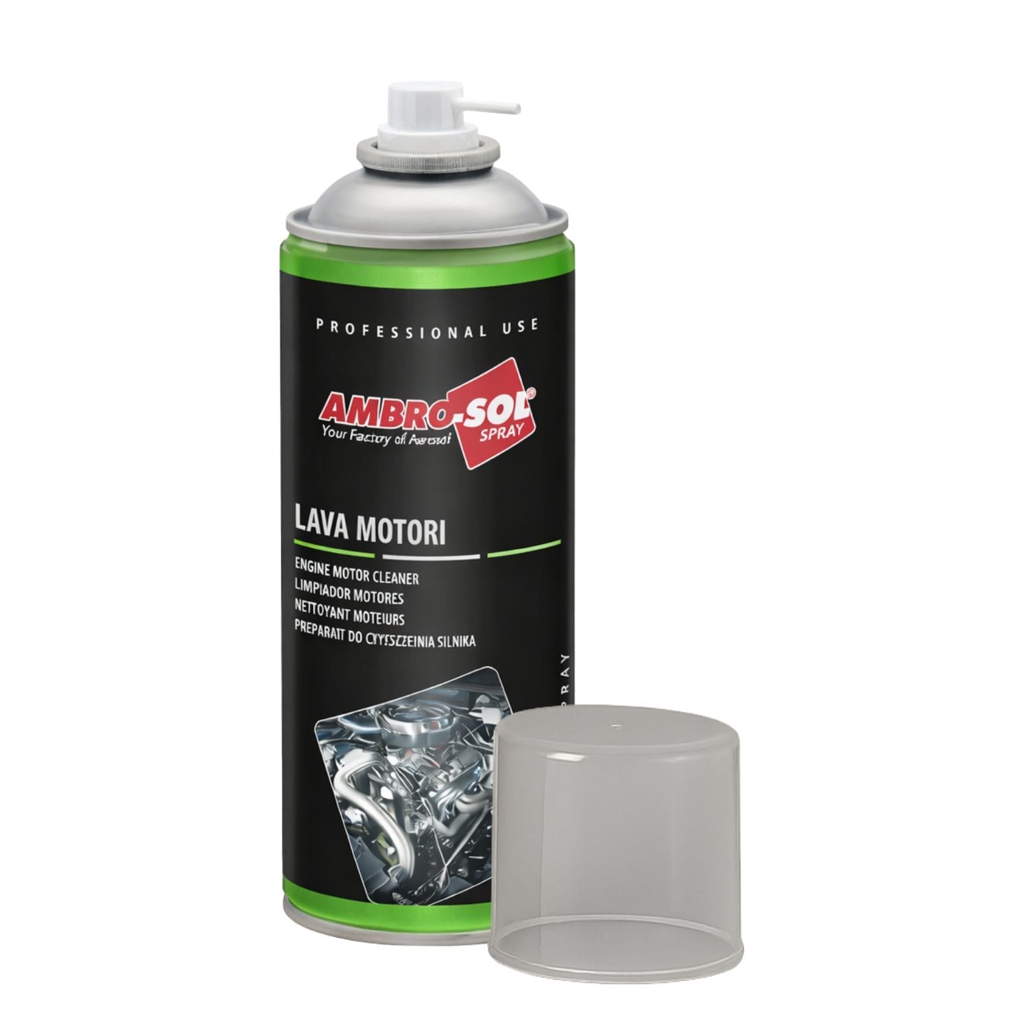 Lava motori Ambro-Sol spray 400 ml con erogatore per pulizia parti meccaniche