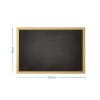lavagna misura 60x40 Lavagna nera 60x40 cm con cornice in legno naturale per disegno e scrittura