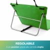 materassino pieghevole verde regolabile Stuoia mare verde con schienale regolabile e struttura in metallo con cinghia