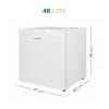 mini frigo da bar staylux Mini frigo 46L bianco Universablue compatto con misure 47x46x49 cm frigorifero piccolo