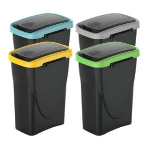 Set Pattumiere modulari da 25 Litri con coperchio basculante