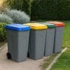 pattumiere 80 litri Pattumiere raccolta differenziata 80L con coperchi colorati blu giallo verde rosso