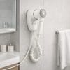 phon da parete coreografica Asciugacapelli da parete per bagno e hotel, design compatto e salvaspazio