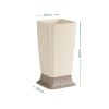 Portaombrelli beige 55x25 cm con base antigoccia marrone