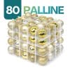 portapalline 80 slot Porta palline natalizie 80 scomparti colore oro