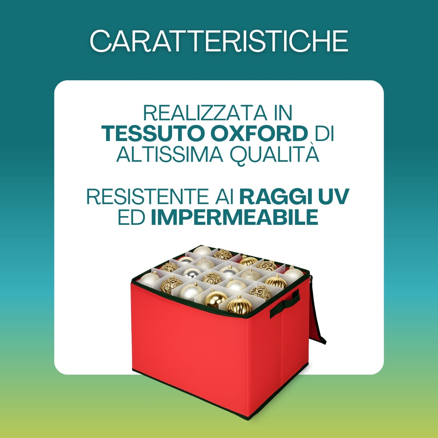 Scatola porta palline in tessuto Oxford impermeabile