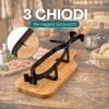 portaprosciutto chiodi Portaprosciutto con tre chiodi per fissaggio prosciutto