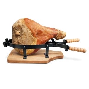 Porta prosciutto in Legno con morsa in Ferro
