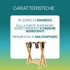 portavaligie caratteristiche Portavaligie pieghevole in bambù con 4 cinghie resistenti, struttura salvaspazio per hotel e casa
