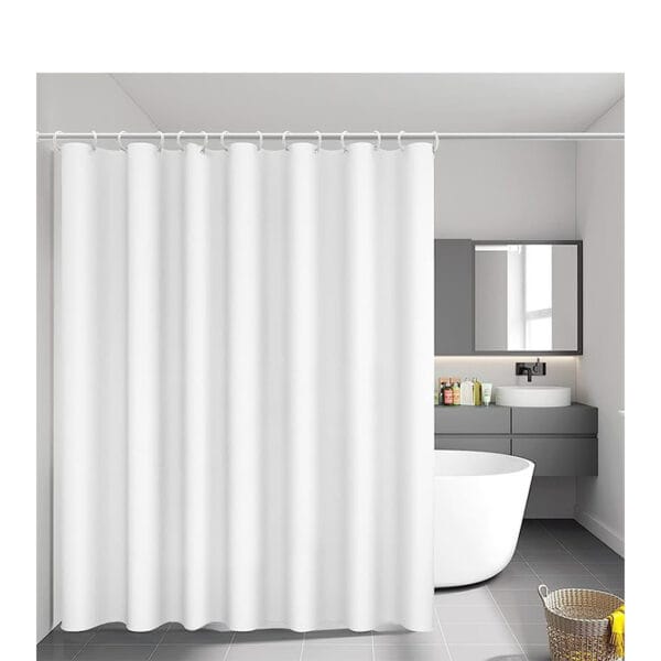 Sanilo Tenda Da Doccia Sandy 180 X 200 Cm, Tende Vasca Da Bagno, 12 Anelli Inclusi, Impermeabile, Effetto Anti-muffa - Foto 1