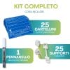 contenuto-kit-pescheria Kit cartellini pescheria con 25 etichette in PVC, 25 supporti e pennarello cancellabile
