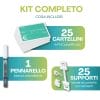 contennuto-kit-segnaprezzi-ortofrutta Kit segnaprezzi ortofrutta con 25 cartellini, 25 supporti e pennarello cancellabile