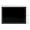 misura-kit-segnaprezzi-neutro Cartellino nero segnaprezzi 10×7 cm con bordo bianco per panificio e gastronomia