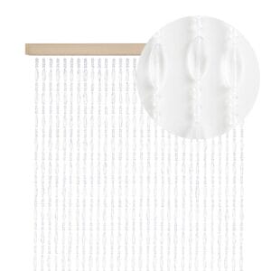 Tenda a perline in PVC per porte e finestre 120×230 cm Trasparente