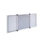 Zanzariera estensibile - Telaio in Alluminio Grigio  70x100 cm