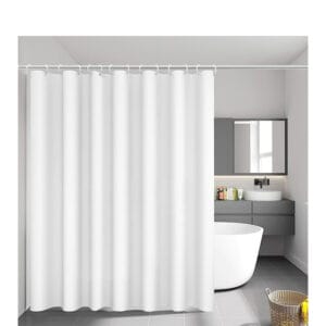 Tenda doccia tessuto Bianco impermeabile 240×200 cm
