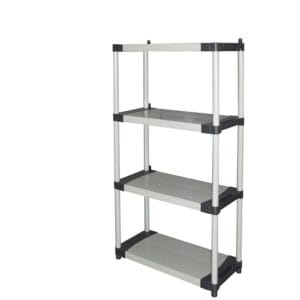 Scaffale in PVC componibile a 4 Ripiani