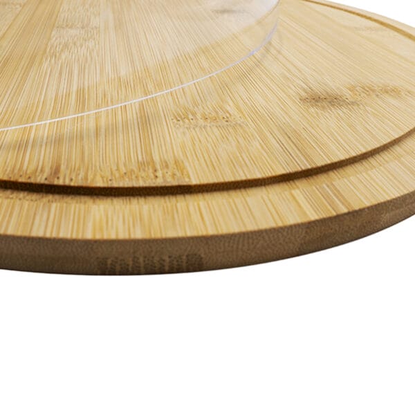 Tagliere Rotondo In Legno Di Faggio - Diametro 20 Cm, Made In Italy, Sottopiatto O Sottopentola - Foto 8