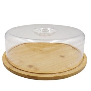 Tagliere in Legno Rotondo con coperchio