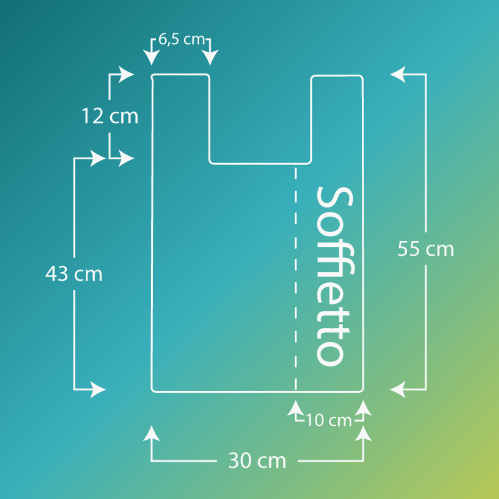 500 Sacchetti Biodegradabili Verdi 30x20x60cm - Per Alimentari, Frutta E Verdura, Compostabili EN13432 - Foto 9