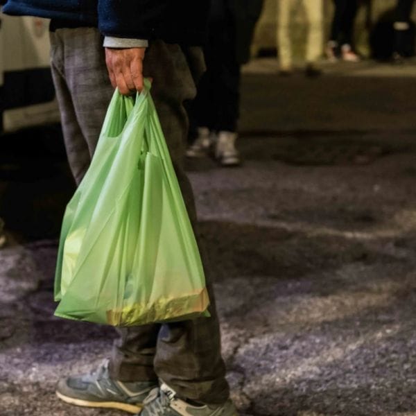 Shopper biodegradabili Buste Verdi 35x65cm confezione da 4Kg