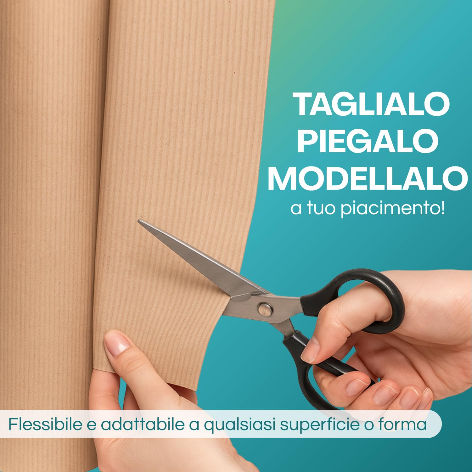 Cartone ondulato flessibile e modellabile facile da tagliare e adattare