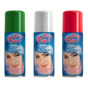 Set 3 Spray capelli tricolore Italia da 100 ml