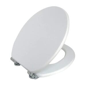 Copriwater in legno bianco 36×43 cm