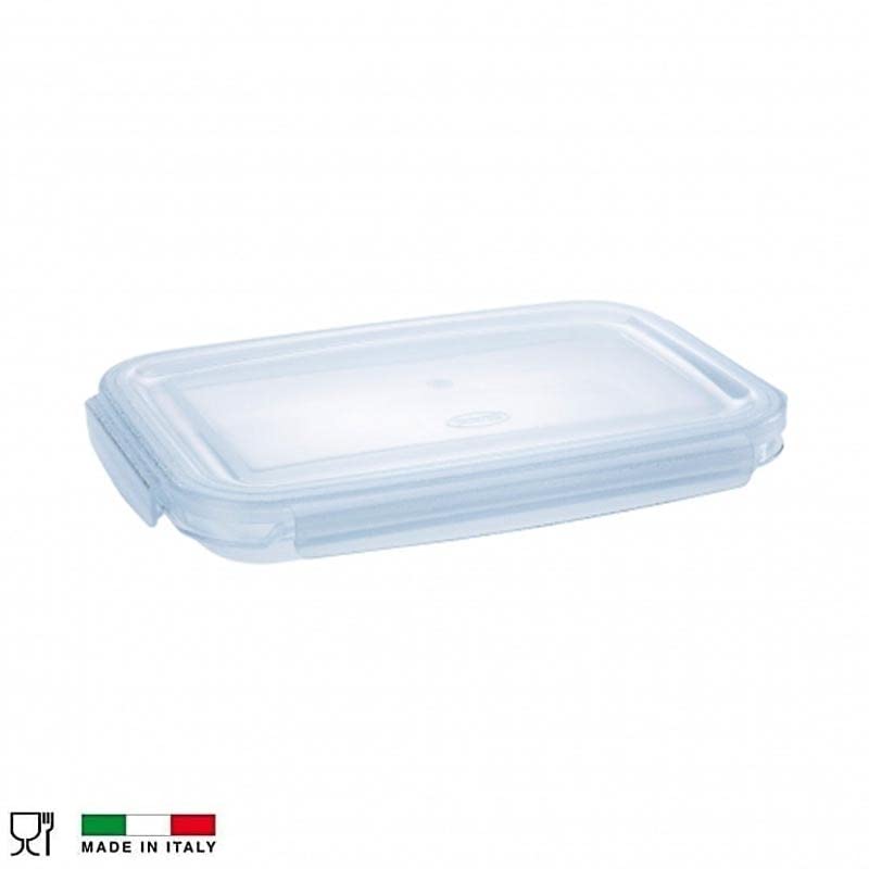 Contenitore alimenti 1,3L rettangolare plastica trasparente con coperchio