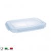 Contenitore alimenti 1,3L rettangolare plastica trasparente con coperchio