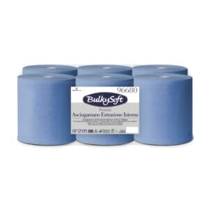 6 Rotoli Asciugamano ad estrazione Centrale BLU