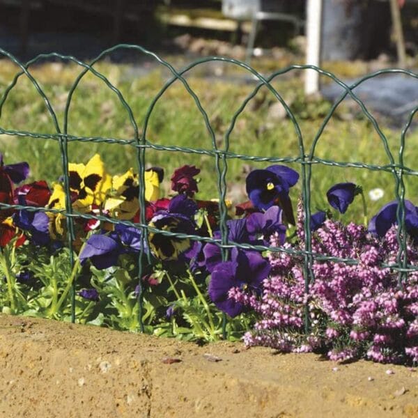 Recinzione Per Confine Giardino 115x125 Cm In Metallo Bronzo 100002950 - Foto 9