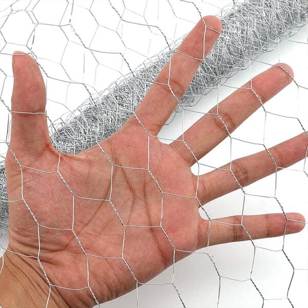 Rete Metallica Zincata VERDELOOK | Maglia Esagonale 16 Mm | 1x10 M | Filo Ø 0,7 Mm | Per Recinzioni - Foto 13