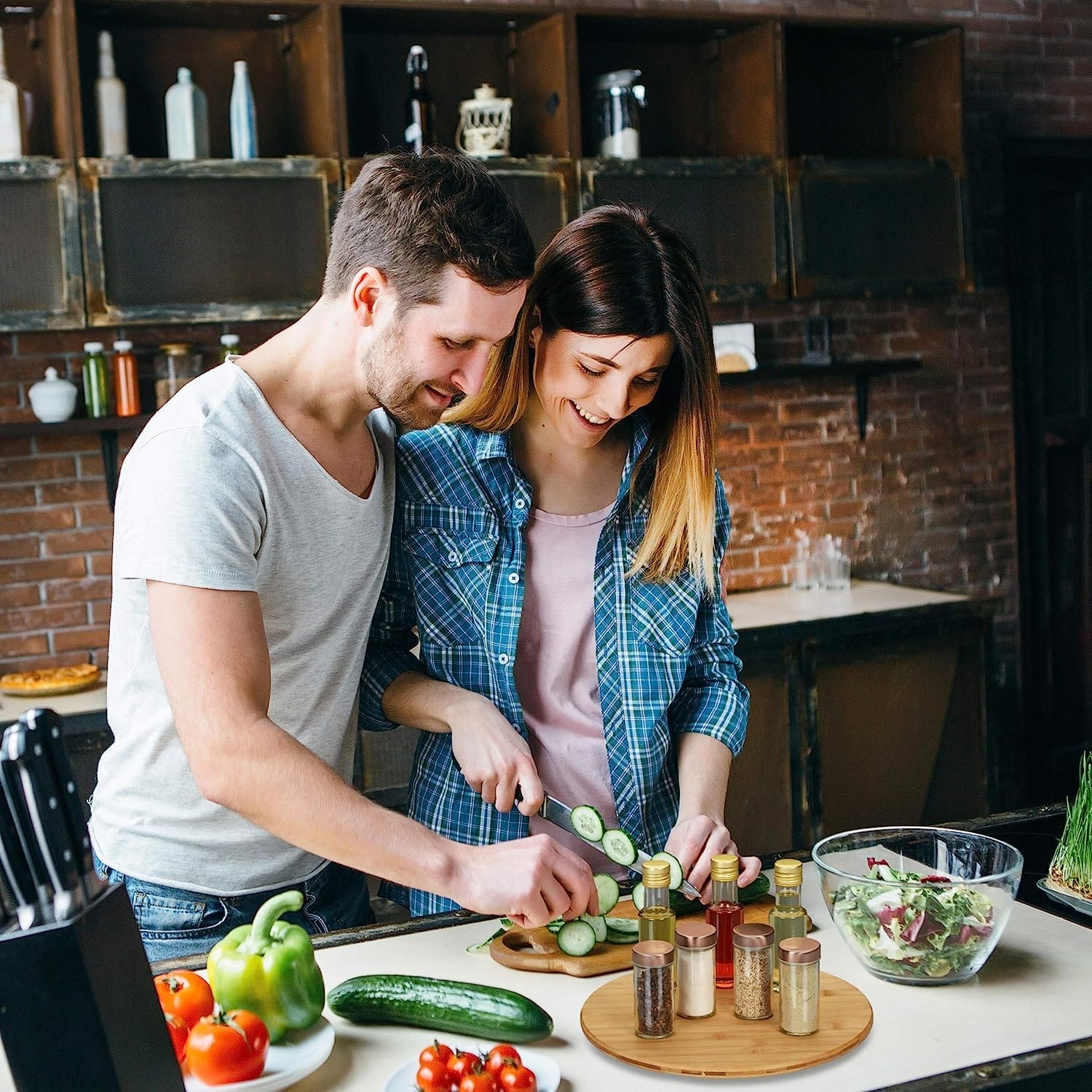 TAGLIERE LEGNO GIREVOLE Piatto girevole in legno 360° per servire pizza dolci formaggi antipasti