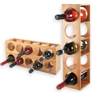 Cantinetta vino legno componibile (5 scomparti)