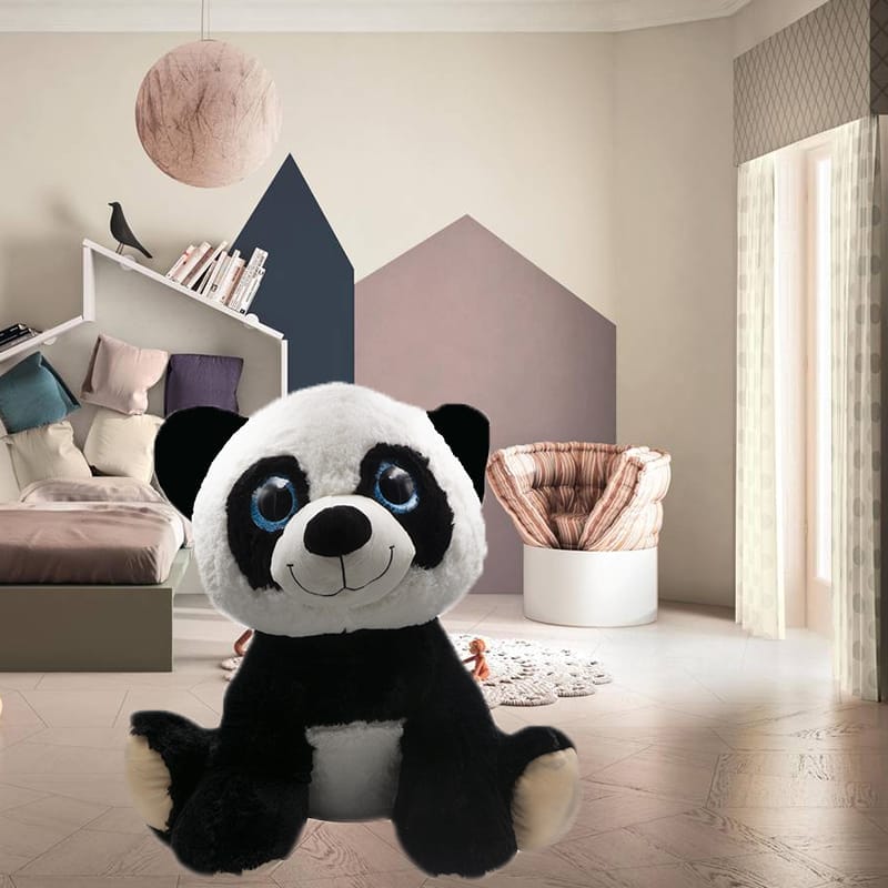 Peluche panda soffice 60 cm per arredo cameretta e regalo