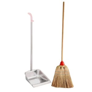 kit scopa in saggina e paletta