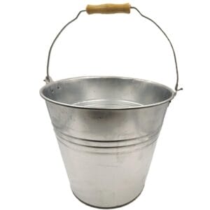 Secchio da giardino in metallo da 30×26 cm