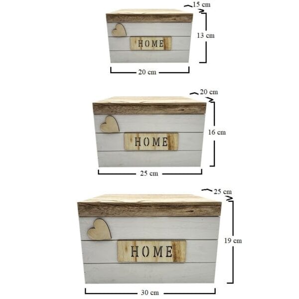 SONGICS Scatole Portaoggetti Con Coperchio, Set Di 3 Contenitori - Foto 3