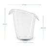 Portabottiglie vino plastica trasparente con misure 27x24x19 cm