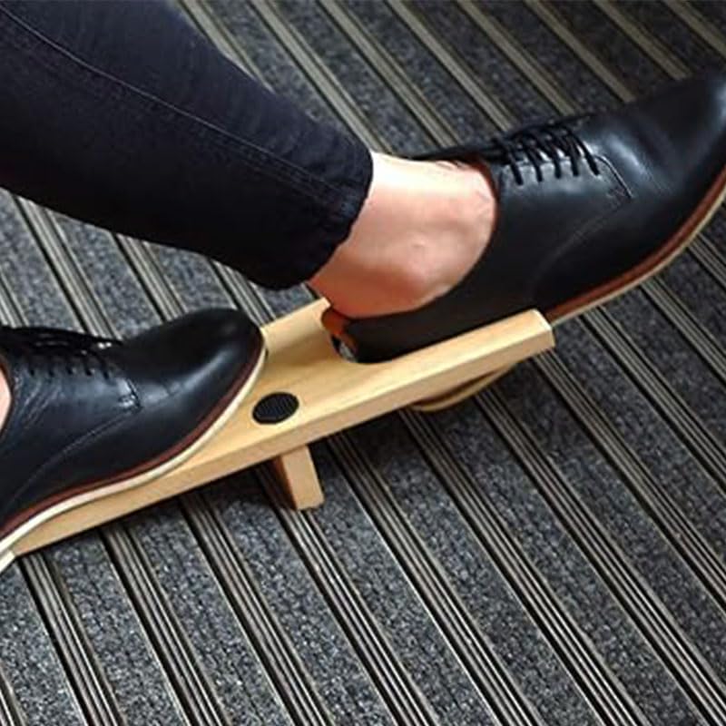 Cavastivali in legno naturale 33,5x11,5x9,5 cm per rimuovere stivali e scarpe