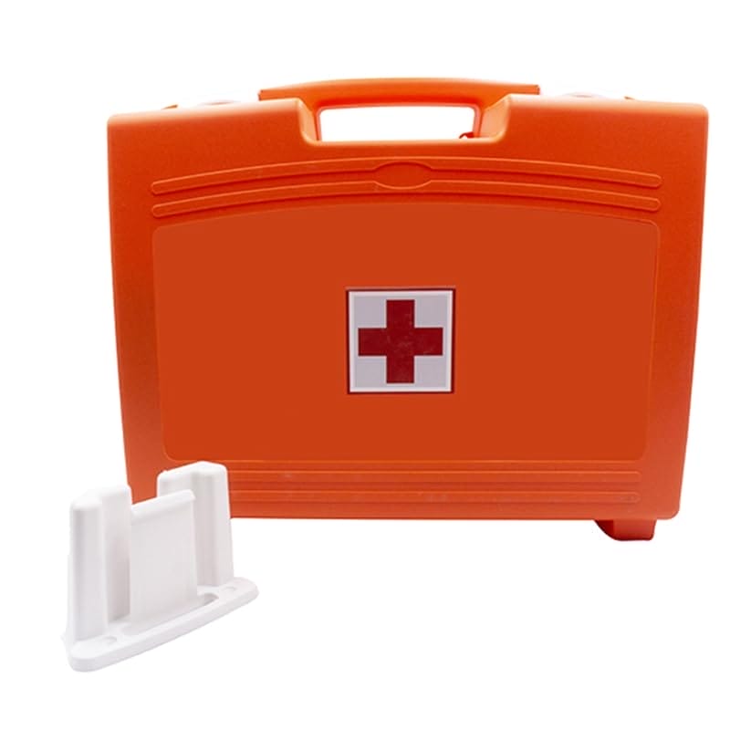 Valigetta medica rossa di primo soccorso Allegato 1 con supporto a muro