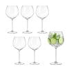 bicchieri balloon principale 6 Set 12 bicchieri balloon gin tonic in vetro trasparente calice grande