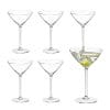 bicchieri martini principale 6 Set 6 bicchieri martini in vetro trasparente coppa cocktail