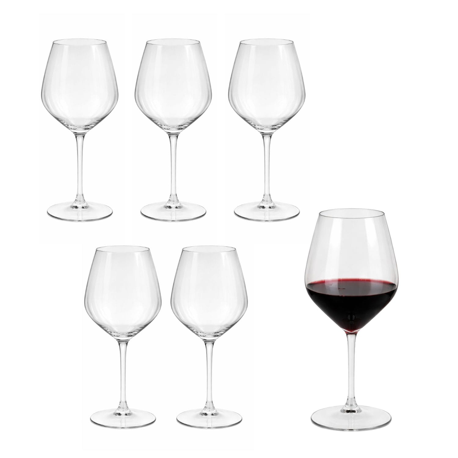 bicchieri vino principale 6 Set 6 calici vino universali in vetro elegante per degustazione