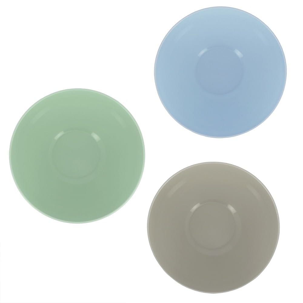 3 Insalatiere Con Coperchio 2L - Plastica Senza BPA, Infrangibili, Azzurro - Foto 2